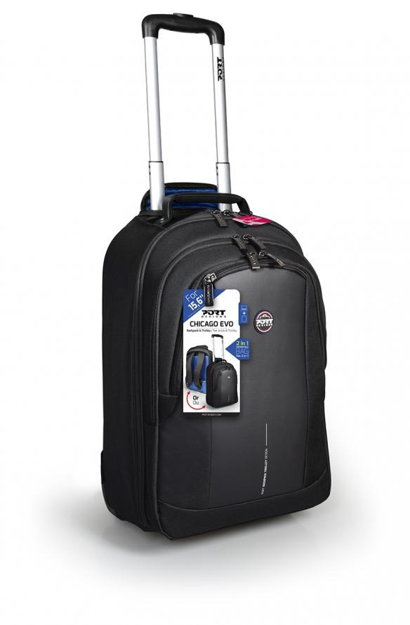 Port Designs CHICAGO EVO 39.6 cm (15.6") Trolley case Black Port Designs CHICAGO EVO 39.6 cm (15.6") Trolley case Black