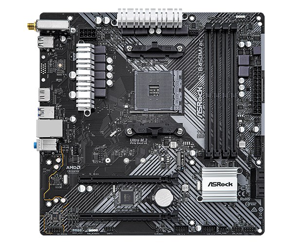 Asrock motherboard B450M/AC R2.0 Asrock motherboard B450M/AC R2.0