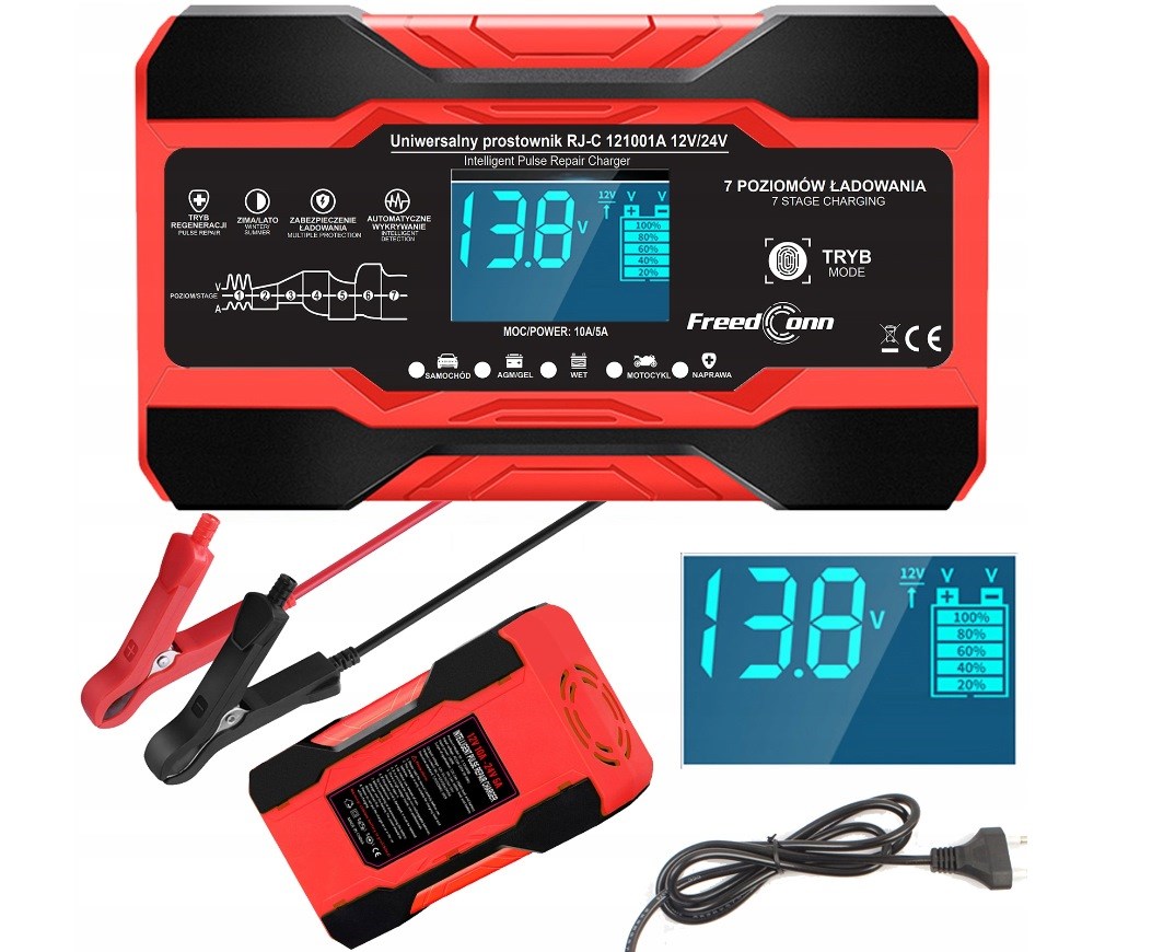 FreedConn RJ-C 121001A 12V, 10A /24V 5A battery charger FreedConn RJ-C 121001A 12V, 10A /24V 5A battery charger