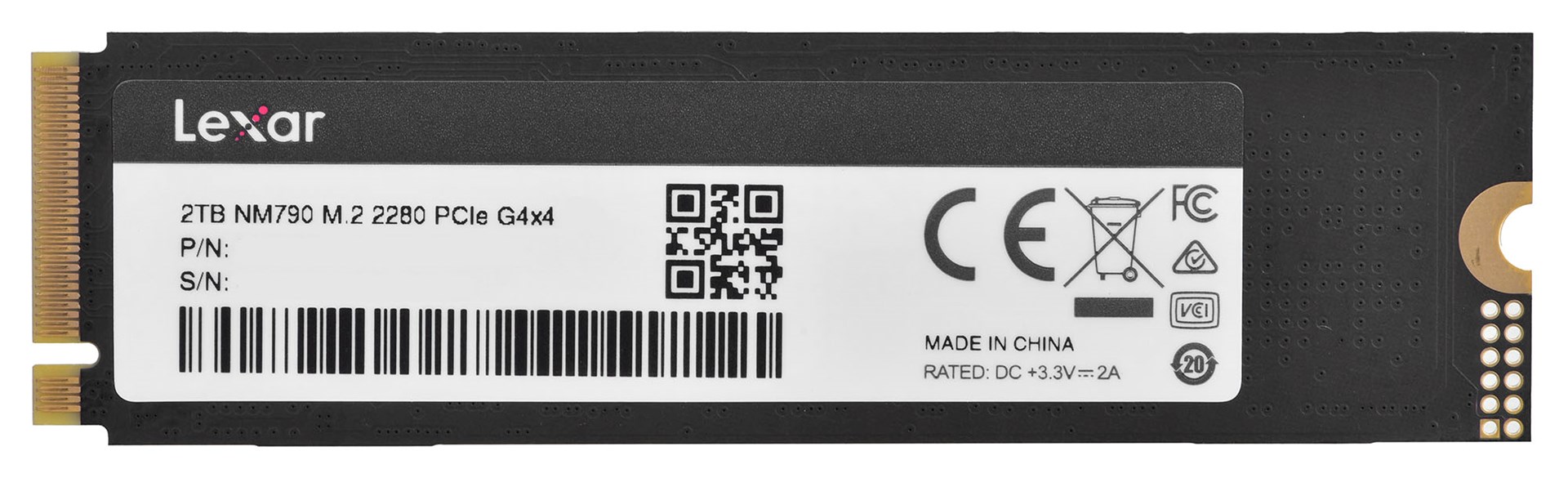 Lexar NM790 M.2 2 TB PCI Express 4.0 SLC NVMe Lexar NM790 M.2 2 TB PCI Express 4.0 SLC NVMe