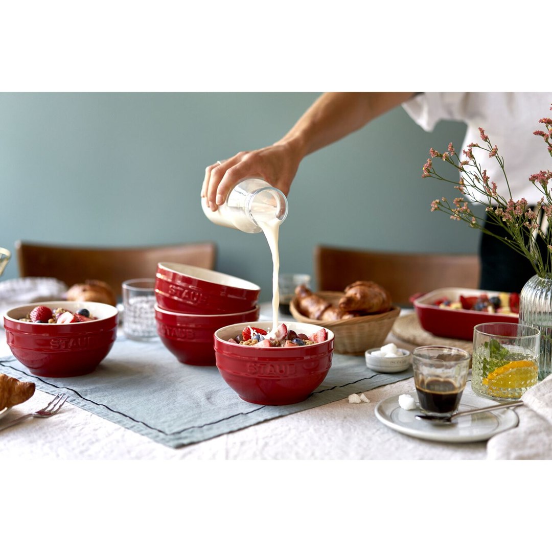Staub Ceramique Bowl set 0.7 L Round Ceramic Red 4 pc(s) Staub Ceramique Bowl set 0.7 L Round Ceramic Red 4 pc(s)