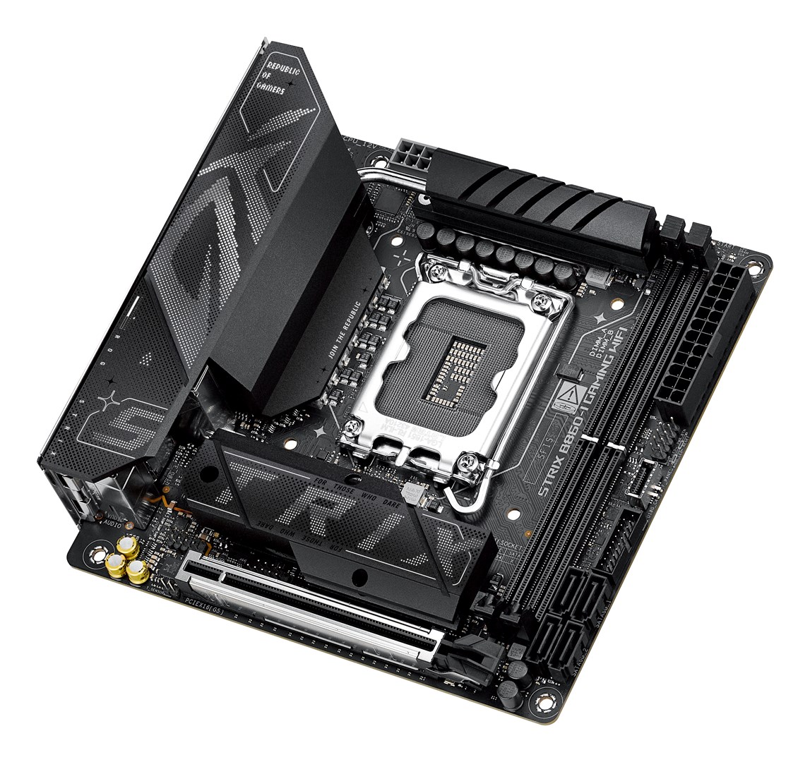 ASUS ROG STRIX B860-I GAMING WIFI Intel B860 LGA 1851 (Socket V1) mini ITX ASUS ROG STRIX B860-I GAMING WIFI Intel B860 LGA 1851 (Socket V1) mini ITX