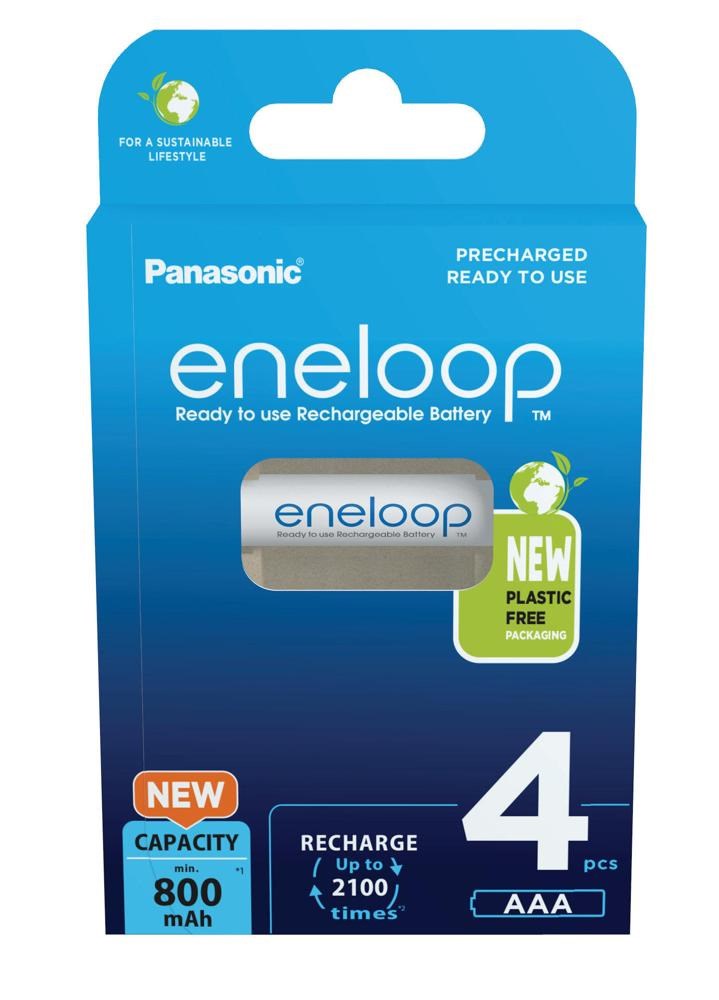 Rechargeable batteries PANASONIC ENELOOP AAA 800 mAh 4 szt (BK-4MCDE/4CP) Rechargeable batteries PANASONIC ENELOOP AAA 800 mAh 4 szt (BK-4MCDE/4CP)