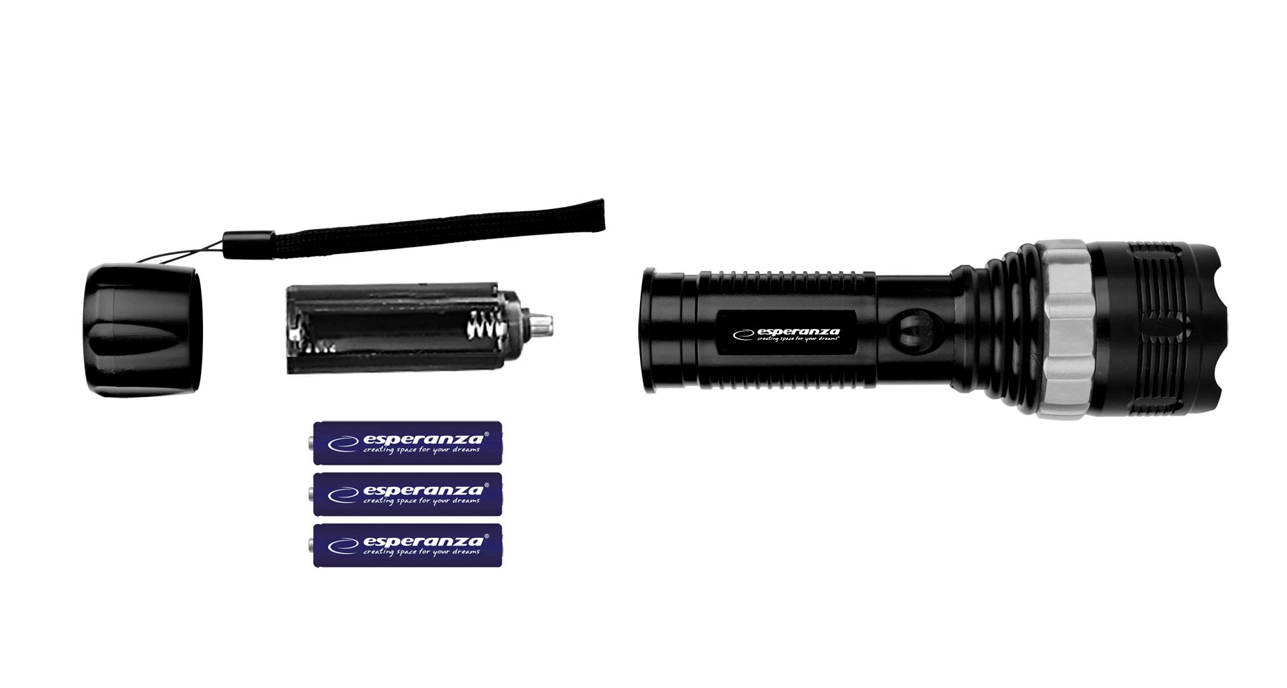 Esperanza EOT071 Flashlight Black, LED Flashlight Esperanza EOT071 Flashlight Black, LED Flashlight