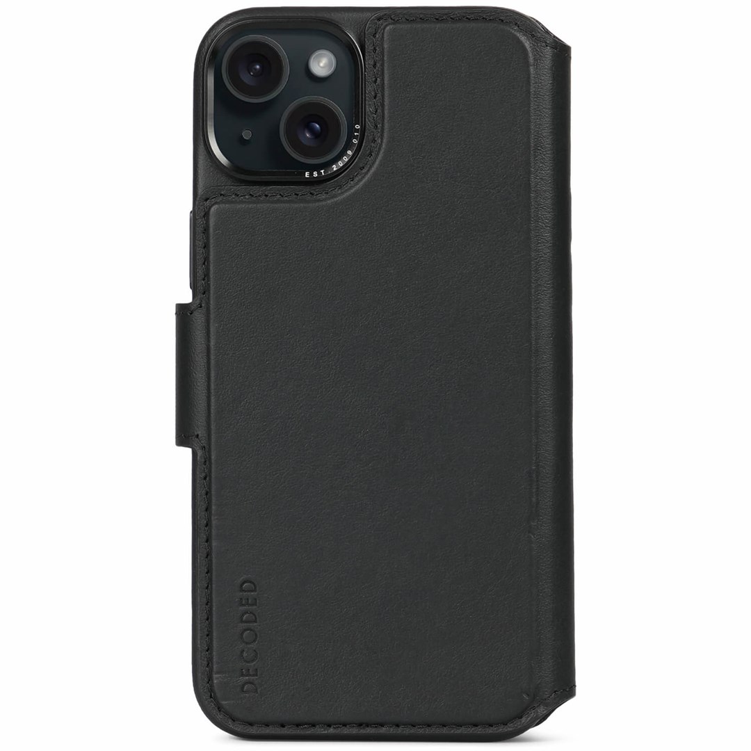 Decoded D24IPO15PLDW5BK mobile phone case 17 cm (6.7") Wallet case Black Decoded D24IPO15PLDW5BK mobile phone case 17 cm (6.7") Wallet case Black