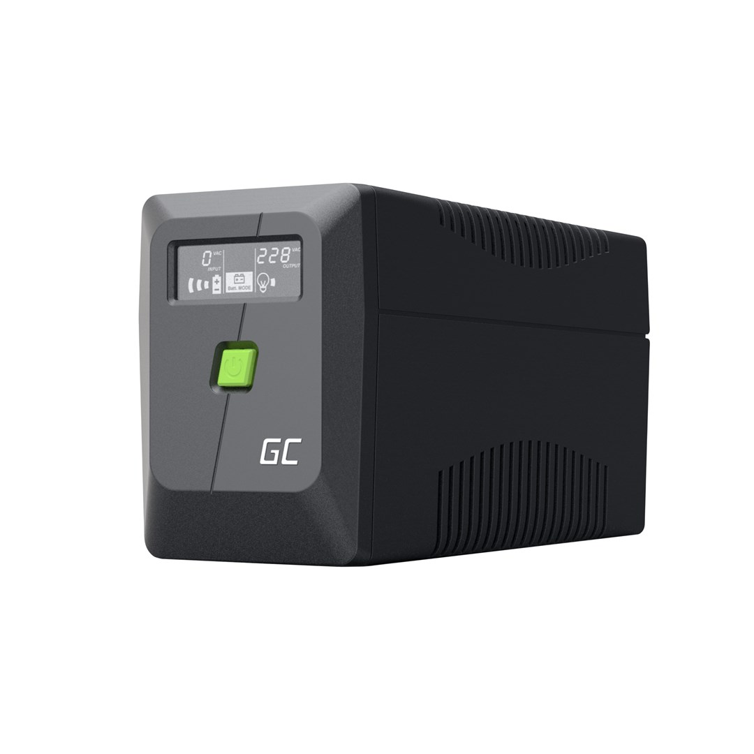 Green Cell uninterruptible power supply (UPS) Line-Interactive 0.85 kVA 480 W 2 AC outlet(s) Green Cell uninterruptible power supply (UPS) Line-Interactive 0.85 kVA 480 W 2 AC outlet(s)