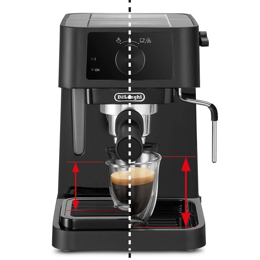 Delonghi | Coffee Maker | EC230 | Pump pressure 15 bar | Built-in milk frother | Semi-automatic | 360° rotational base No | 1100 W | Black Delonghi | Coffee Maker | EC230 | Pump pressure 15 bar | Built-in milk frother | Semi-automatic | 360° rotational base No | 1100 W | Black