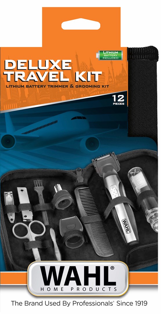 Wahl Travel Kit Deluxe Black, Stainless steel Wahl Travel Kit Deluxe Black, Stainless steel
