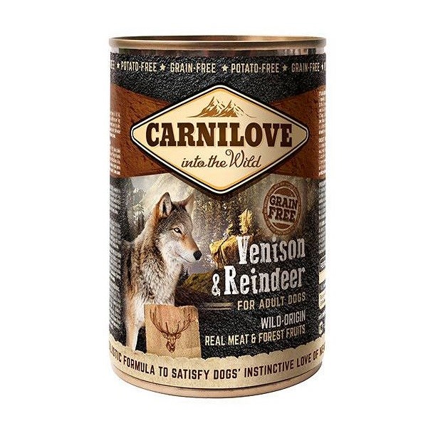 CARNILOVE Wild Wet Venison & Reindeer - wet dog food - 400g CARNILOVE Wild Wet Venison & Reindeer - wet dog food - 400g