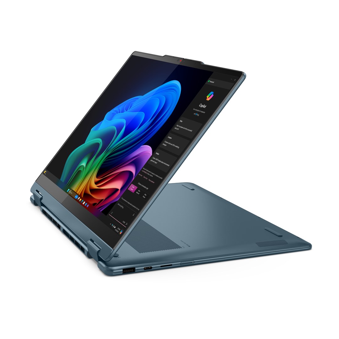 Lenovo Yoga 7 2-in-1 14AKP10 Copilot+ PC AMD Ryzen AI 5 340 Hybrid (2-in-1) 35.6 cm (14") Touchscreen WUXGA 16 GB LPDDR5x-SDRAM 512 GB SSD Wi-Fi 7 (802.11be) Windows 11 Home Teal Lenovo Yoga 7 2-in-1 14AKP10 Copilot+ PC AMD Ryzen AI 5 340 Hybrid (2-in-1) 35.6 cm (14") Touchscreen WUXGA 16 GB LPDDR5x-SDRAM 512 GB SSD Wi-Fi 7 (802.11be) Windows 11 Home Teal