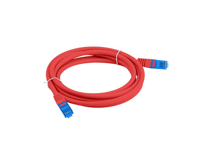 LANBERG PATCHCORD S/FTP CAT.6A 0.5M RED LSZH LANBERG PATCHCORD S/FTP CAT.6A 0.5M RED LSZH