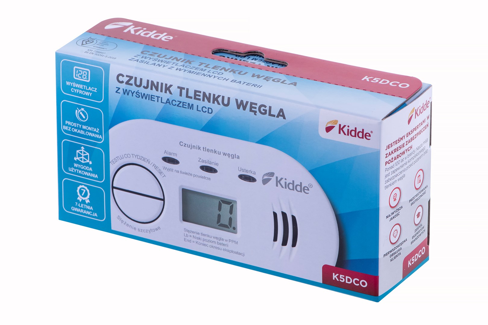 K5DCO KIDDE CARBON MONOXIDE AND CARBON MONOXIDE DETECTOR K5DCO KIDDE CARBON MONOXIDE AND CARBON MONOXIDE DETECTOR