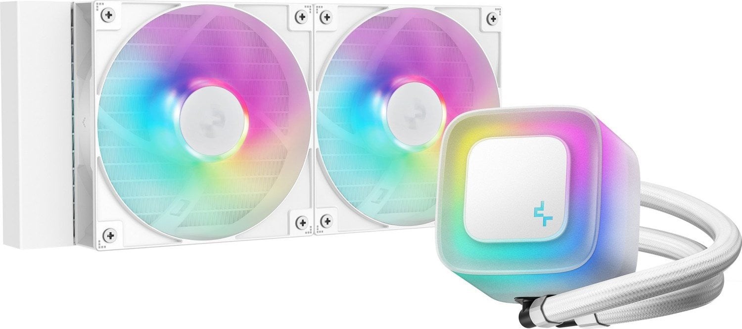 DeepCool LE240 WH V2 Processor All-in-one liquid cooler 12 cm White 1 pc(s) DeepCool LE240 WH V2 Processor All-in-one liquid cooler 12 cm White 1 pc(s)