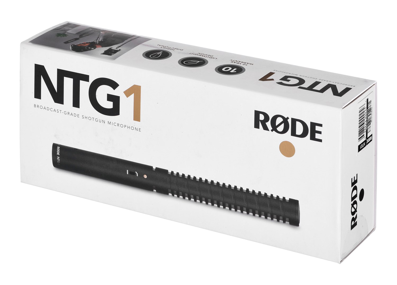 RØDE NTG1 microphone Black Digital camcorder microphone RØDE NTG1 microphone Black Digital camcorder microphone