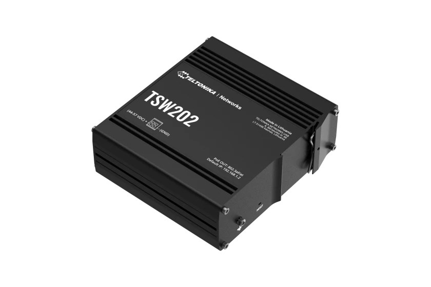 Teltonika TSW202 Managed L2 Gigabit Ethernet (10/100/1000) Power over Ethernet (PoE) Aluminium, Blue Teltonika TSW202 Managed L2 Gigabit Ethernet (10/100/1000) Power over Ethernet (PoE) Aluminium, Blue