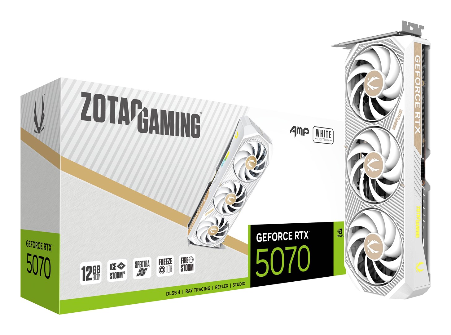 Zotac GAMING GeForce RTX 5070 AMP NVIDIA 12 GB GDDR7 Zotac GAMING GeForce RTX 5070 AMP NVIDIA 12 GB GDDR7