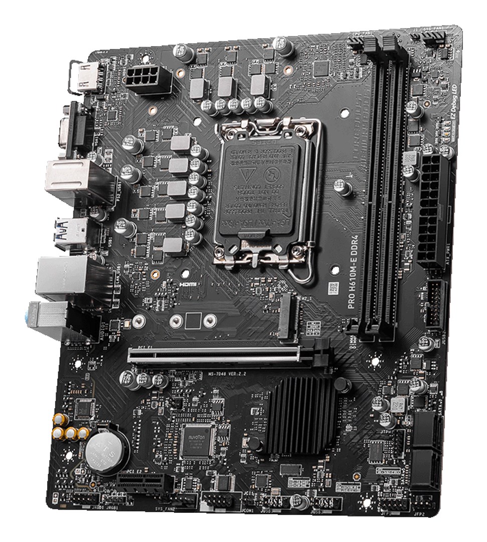 MSI PRO H610M-E DDR4 motherboard Intel H610 LGA 1700 micro ATX MSI PRO H610M-E DDR4 motherboard Intel H610 LGA 1700 micro ATX