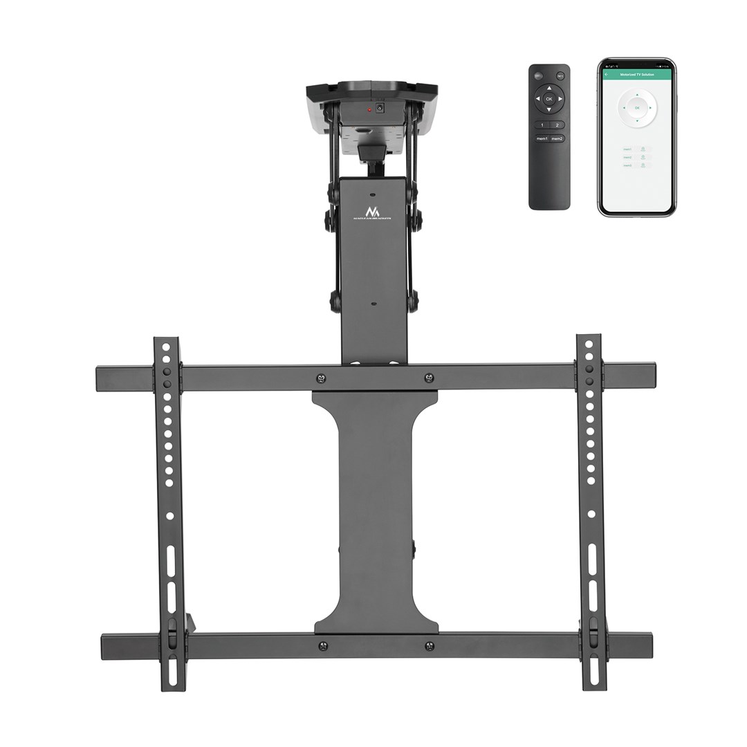 Maclean electric ceiling mount for TV, TUYA support, max VESA 600x400, for sloping walls, remote control, 32"-70", 35kg, MC-880T Maclean electric ceiling mount for TV, TUYA support, max VESA 600x400, for sloping walls, remote control, 32"-70", 35kg, MC-880T