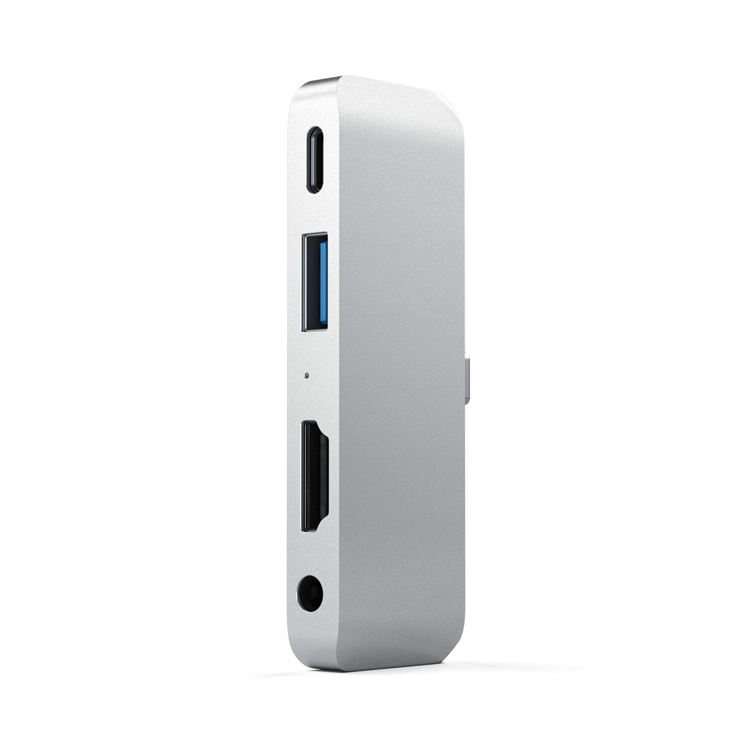 Satechi Aluminum USB-C Hub for iPad Pro Silver Satechi Aluminum USB-C Hub for iPad Pro Silver