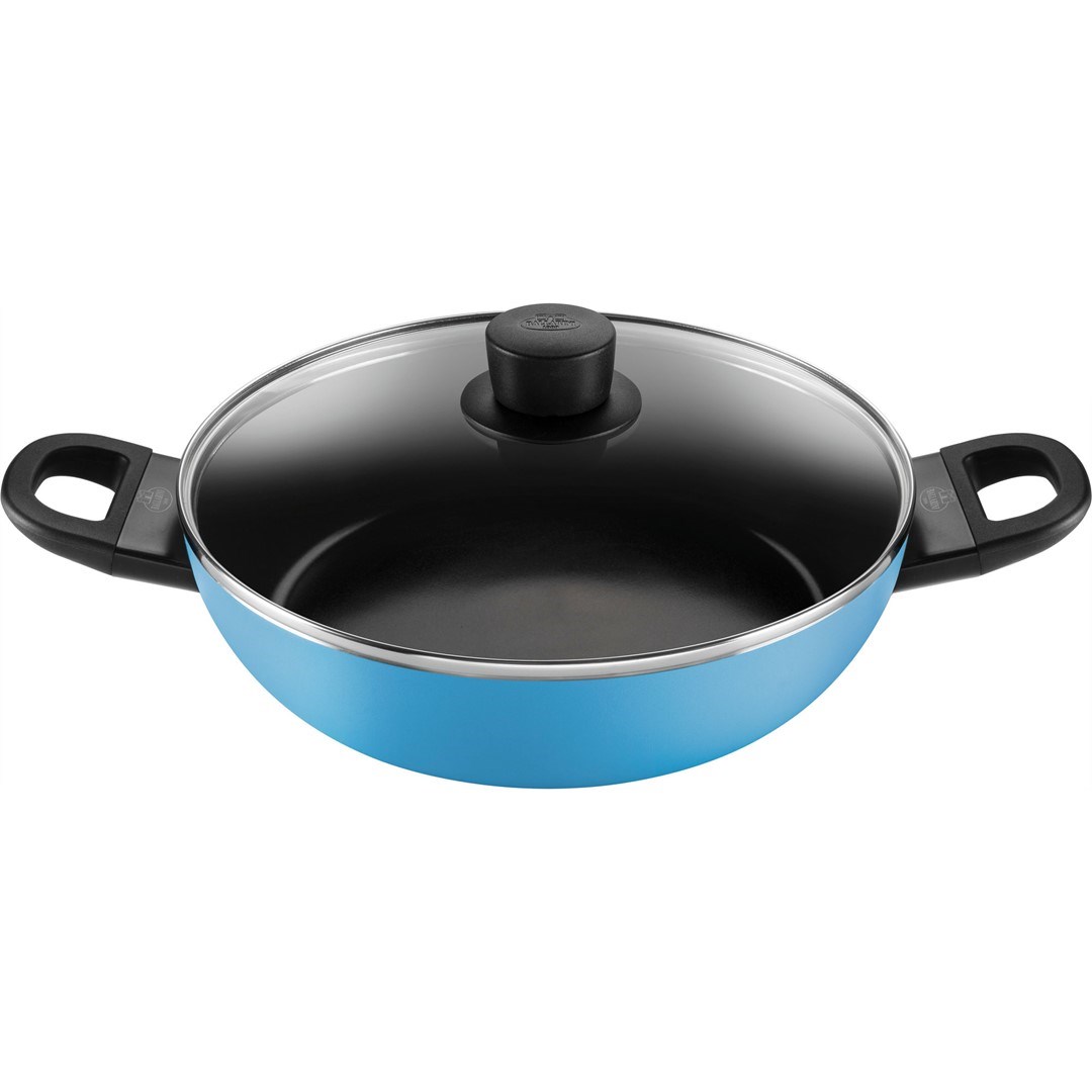 BALLARINI CAPRERA Deep frying pan 2H with lid 28 cm blue BALLARINI CAPRERA Deep frying pan 2H with lid 28 cm blue