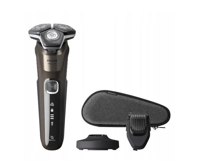 Men's electric shaver, brown + case, Philips 5000 series S5886/38 Men's electric shaver, brown + case, Philips 5000 series S5886/38