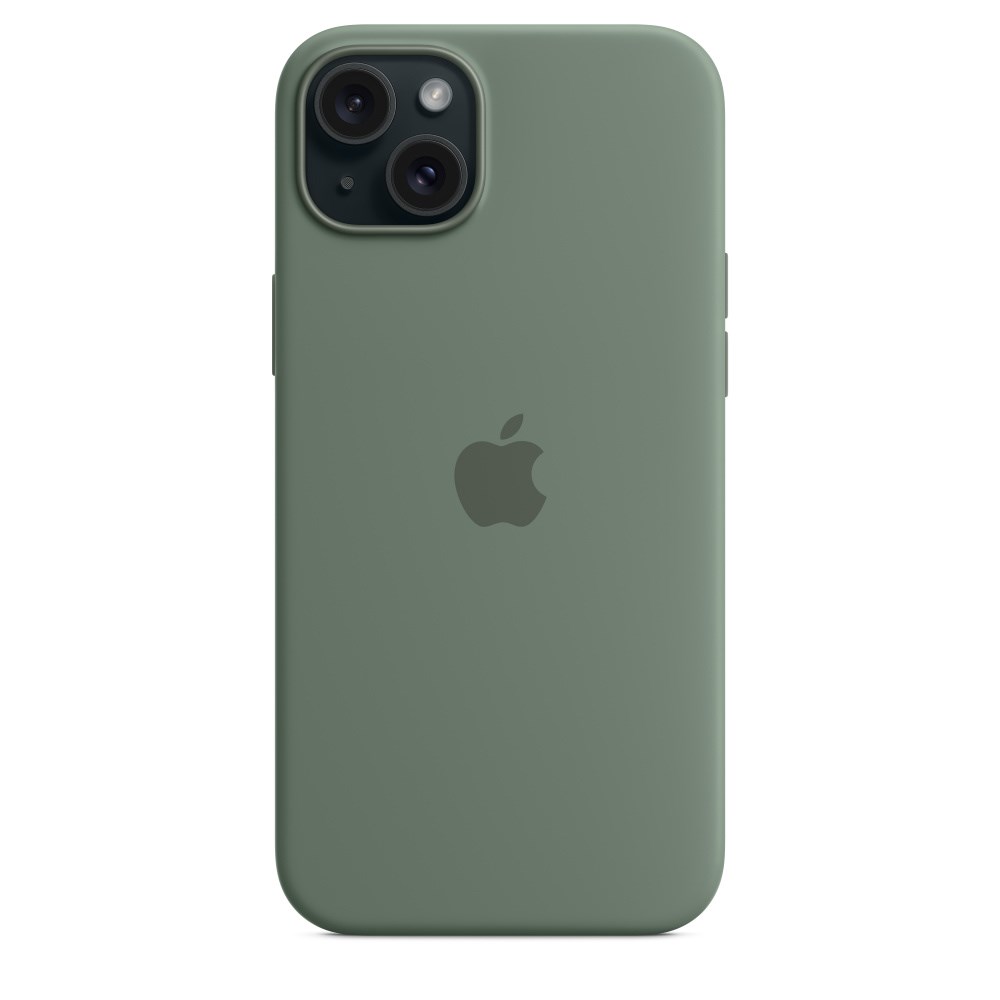 Apple iPhone 15 Plus Silicone Case with MagSafe - Cypress Apple iPhone 15 Plus Silicone Case with MagSafe - Cypress