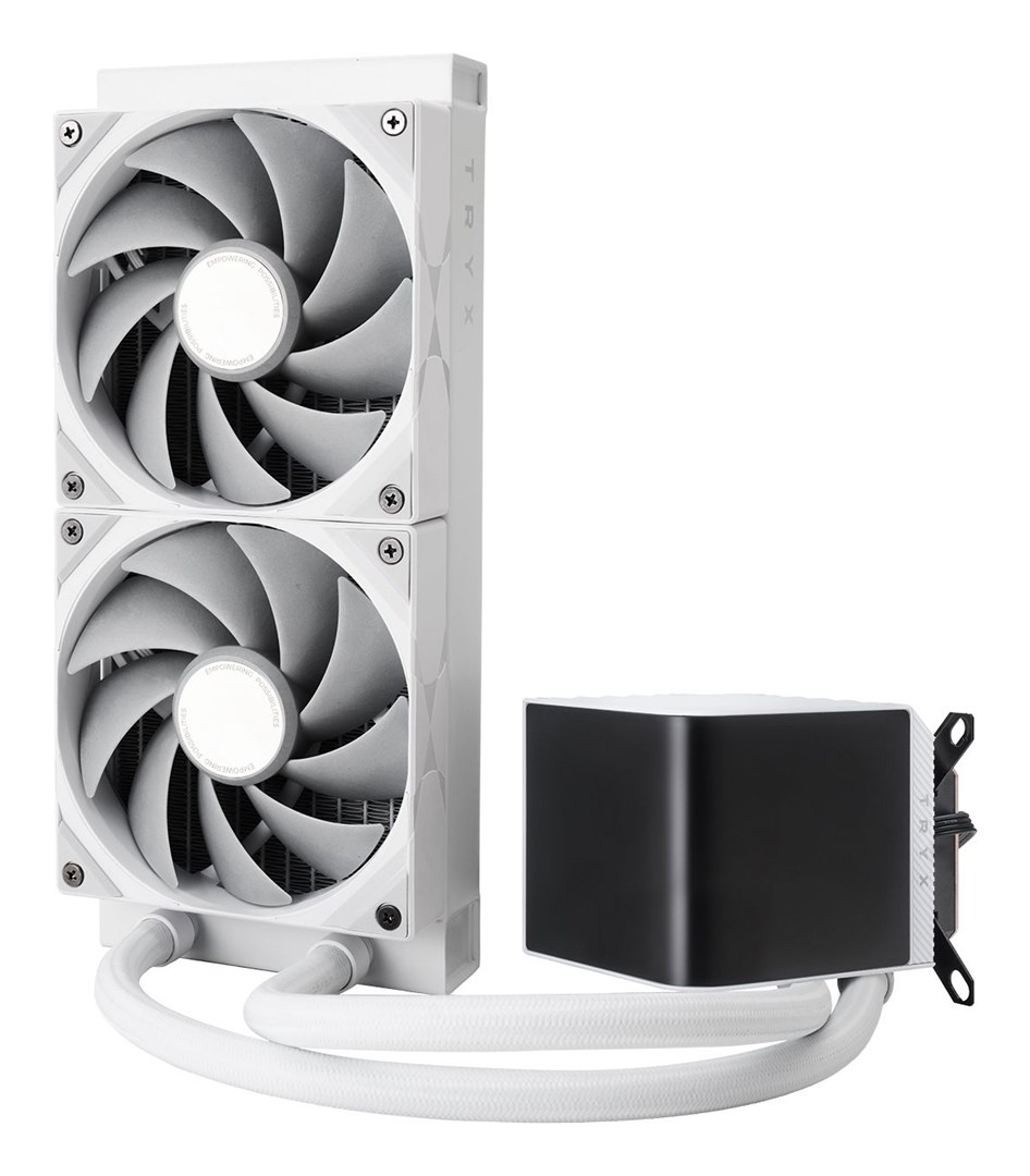 TRYX PANORAMA 240 Processor Liquid cooling kit 12 cm White 1 pc(s) TRYX PANORAMA 240 Processor Liquid cooling kit 12 cm White 1 pc(s)