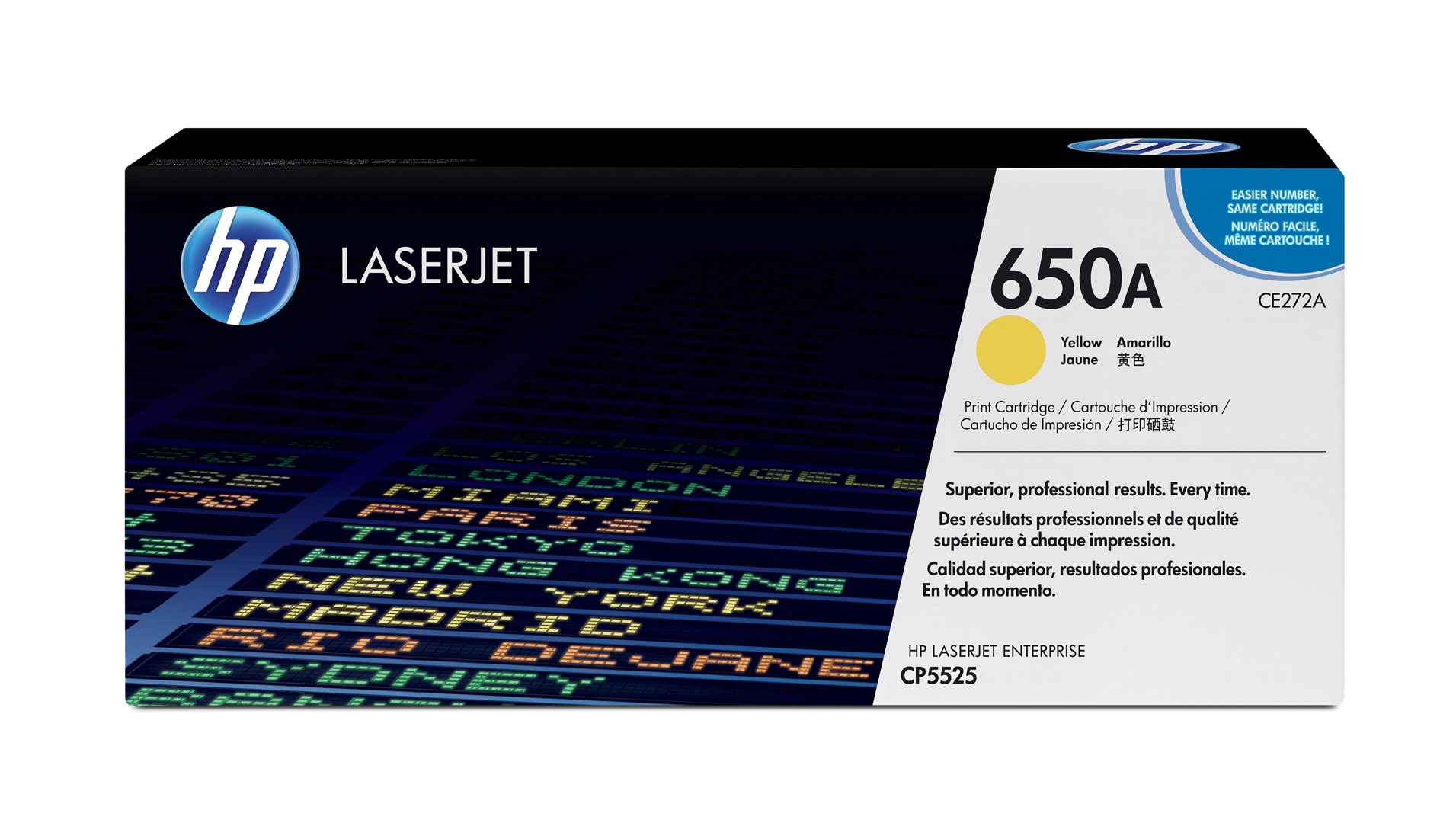 HP 650A Yellow Original LaserJet Toner Cartridge HP 650A Yellow Original LaserJet Toner Cartridge