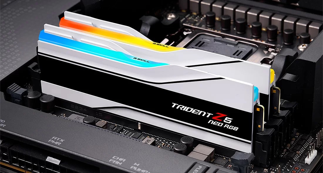 G.Skill Trident Z Neo F5-6000J3036G32GX2-TZ5NRW memory module 64 GB 2 x 32 GB DDR5 6000 MHz G.Skill Trident Z Neo F5-6000J3036G32GX2-TZ5NRW memory module 64 GB 2 x 32 GB DDR5 6000 MHz