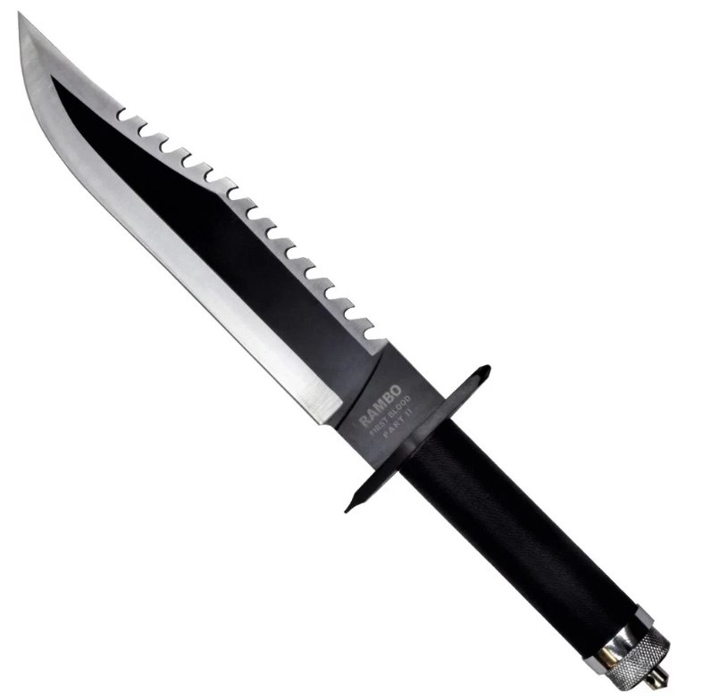 Rambo II Cinema Classic 400 mm knife with leather scabbard Rambo II Cinema Classic 400 mm knife with leather scabbard