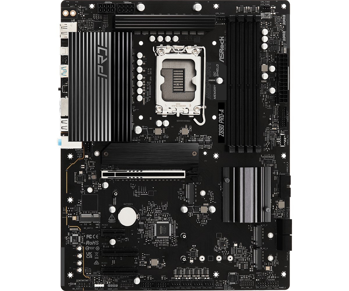 ASRock Z890 Pro-A Intel Z890 LGA 1851 (Socket V1) ATX motherboard ASRock Z890 Pro-A Intel Z890 LGA 1851 (Socket V1) ATX motherboard
