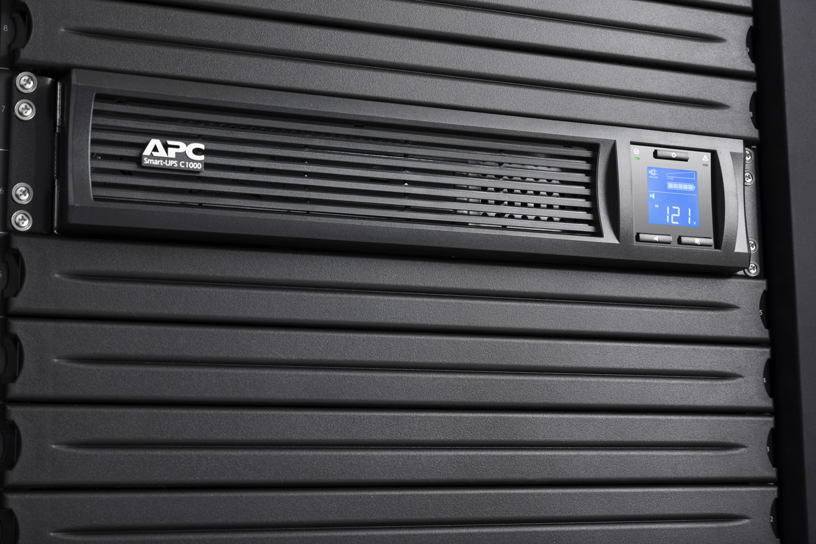 APC Smart-UPS C, Line Interactive, 1000VA, Rackmount 2U, 230V, 4x IEC C13 outlets, SmartConnect port, USB and Serial communication, AVR, Graphic LCD APC Smart-UPS C, Line Interactive, 1000VA, Rackmount 2U, 230V, 4x IEC C13 outlets, SmartConnect port, USB and Serial communication, AVR, Graphic LCD