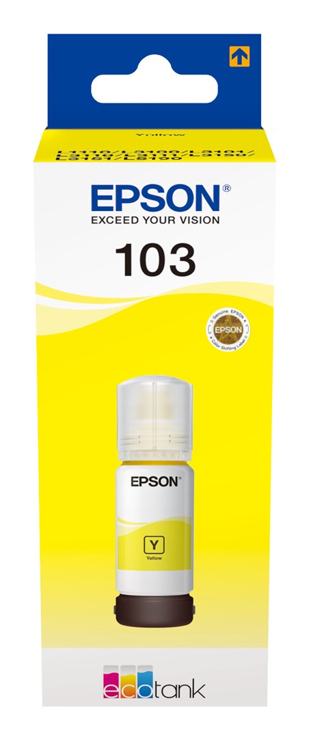 Epson 103 ink cartridge 1 pc(s) Original Yellow Epson 103 ink cartridge 1 pc(s) Original Yellow