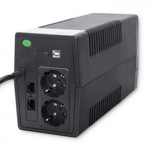 Qoltec Monolith uninterruptible power supply (UPS) Double-conversion (Online) 0.45 kVA 240 W 2 AC outlet(s) Qoltec Monolith uninterruptible power supply (UPS) Double-conversion (Online) 0.45 kVA 240 W 2 AC outlet(s)