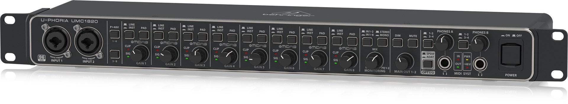 Behringer UMC1820 - USB audio interface Behringer UMC1820 - USB audio interface