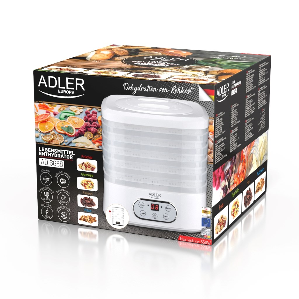 Dryer for fruits and vegetables ADLER AD 6658 Dryer for fruits and vegetables ADLER AD 6658