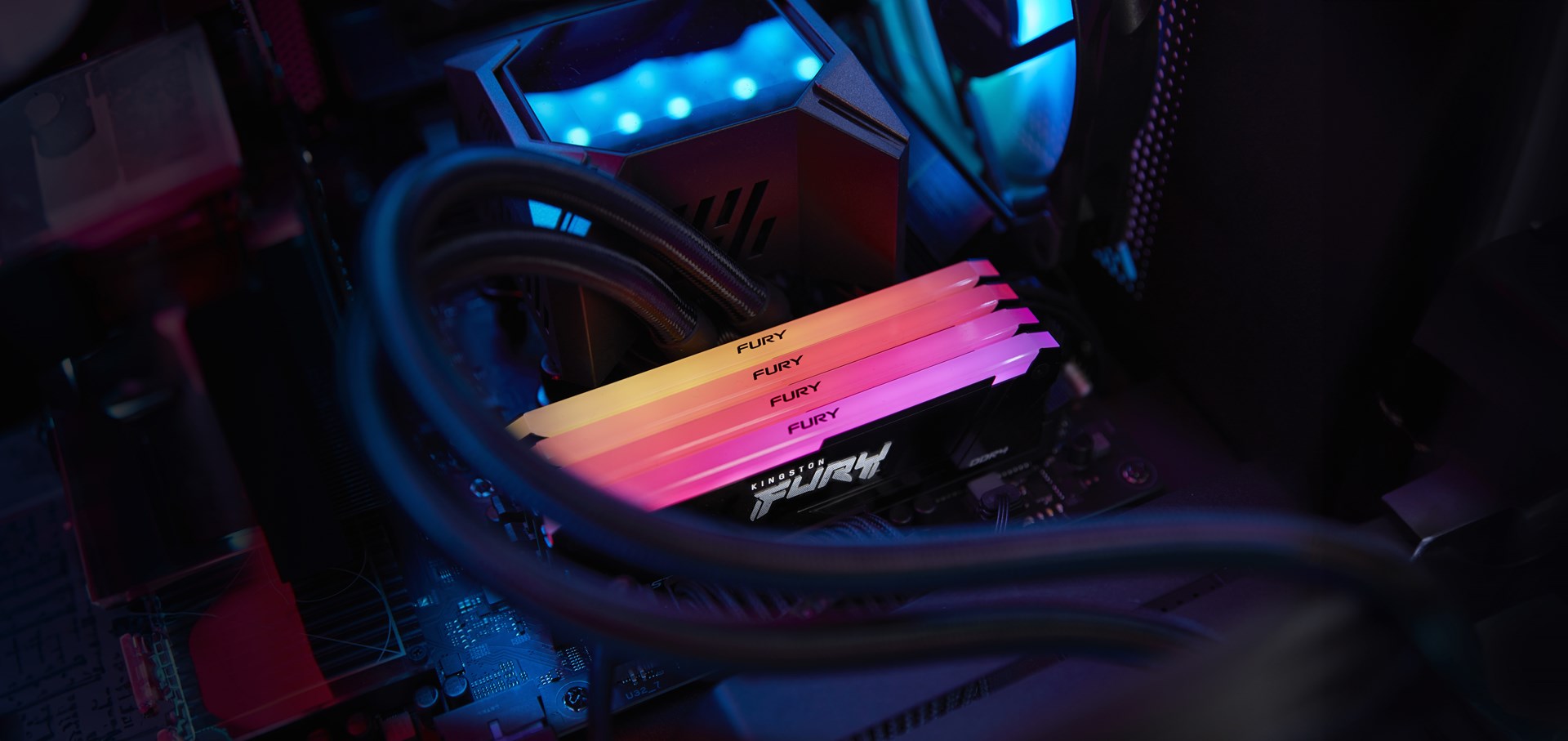 Kingston Technology FURY Beast 32GB 3600MT/s DDR4 CL18 DIMM (Kit of 2) RGB Kingston Technology FURY Beast 32GB 3600MT/s DDR4 CL18 DIMM (Kit of 2) RGB