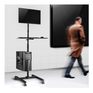 Maclean professional stand, mobile computer station on wheels, max 17"-32", max 20kg, MC-793 Maclean professional stand, mobile computer station on wheels, max 17"-32", max 20kg, MC-793