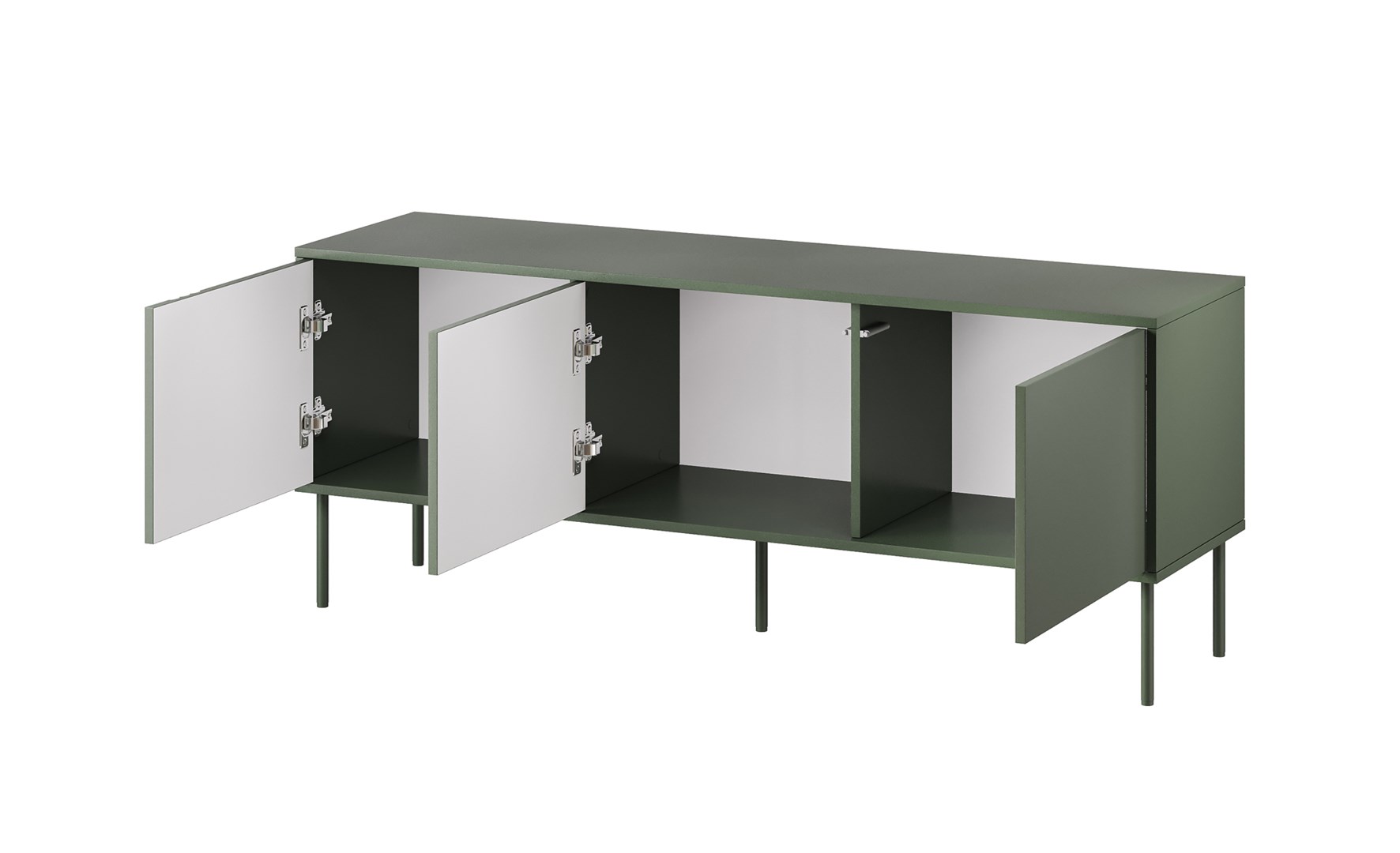 Cama RTV 3D TRESSE cabinet 150x40x55 matte green Cama RTV 3D TRESSE cabinet 150x40x55 matte green