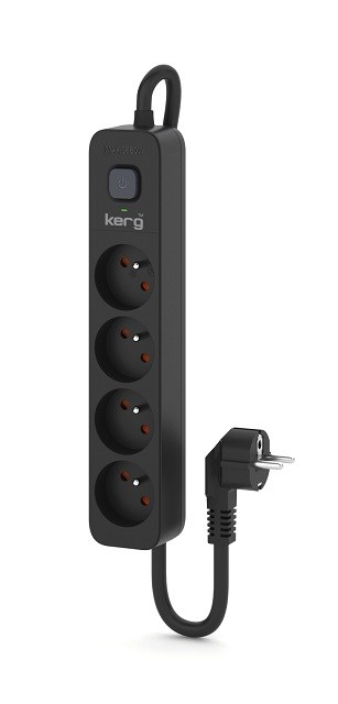 KERG power strip with circuit breaker-4 sockets 16A 5m KERG power strip with circuit breaker-4 sockets 16A 5m