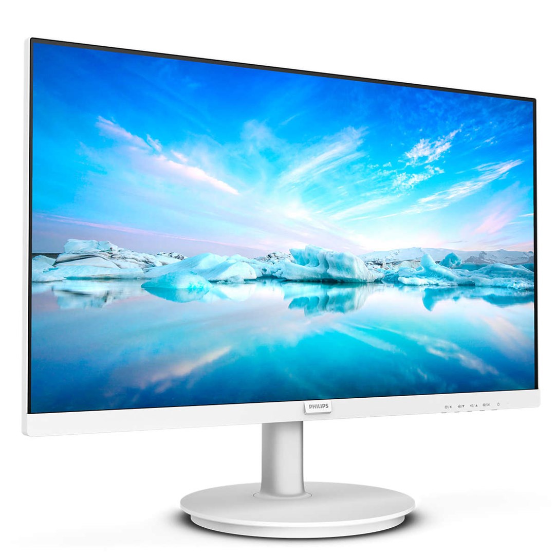 Philips V Line 241V8AW/00 LED display 60.5 cm (23.8") 1920 x 1080 pixels Full HD LCD White Philips V Line 241V8AW/00 LED display 60.5 cm (23.8") 1920 x 1080 pixels Full HD LCD White