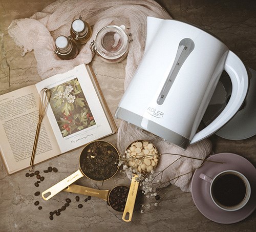Adler AD 1244 electric kettle 2.5 L 2200 W White Adler AD 1244 electric kettle 2.5 L 2200 W White