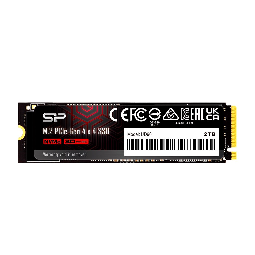 Silicon Power UD90 2 TB M.2 PCI Express 4.0 NVMe 3D NAND Silicon Power UD90 2 TB M.2 PCI Express 4.0 NVMe 3D NAND