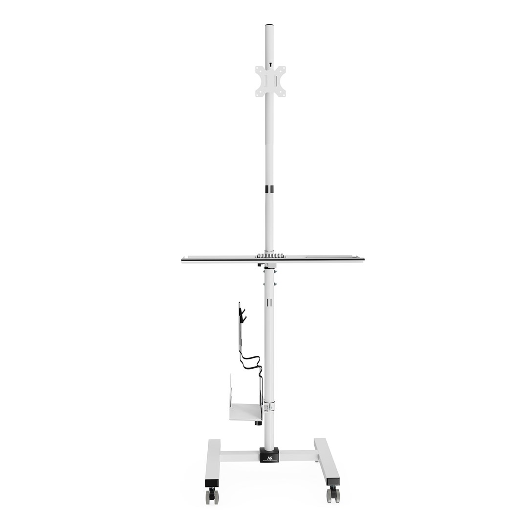 Maclean professional laptop stand cart, mobile computer workstation on wheels, max 17"-32", max 20kg, MC-793 Maclean professional laptop stand cart, mobile computer workstation on wheels, max 17"-32", max 20kg, MC-793