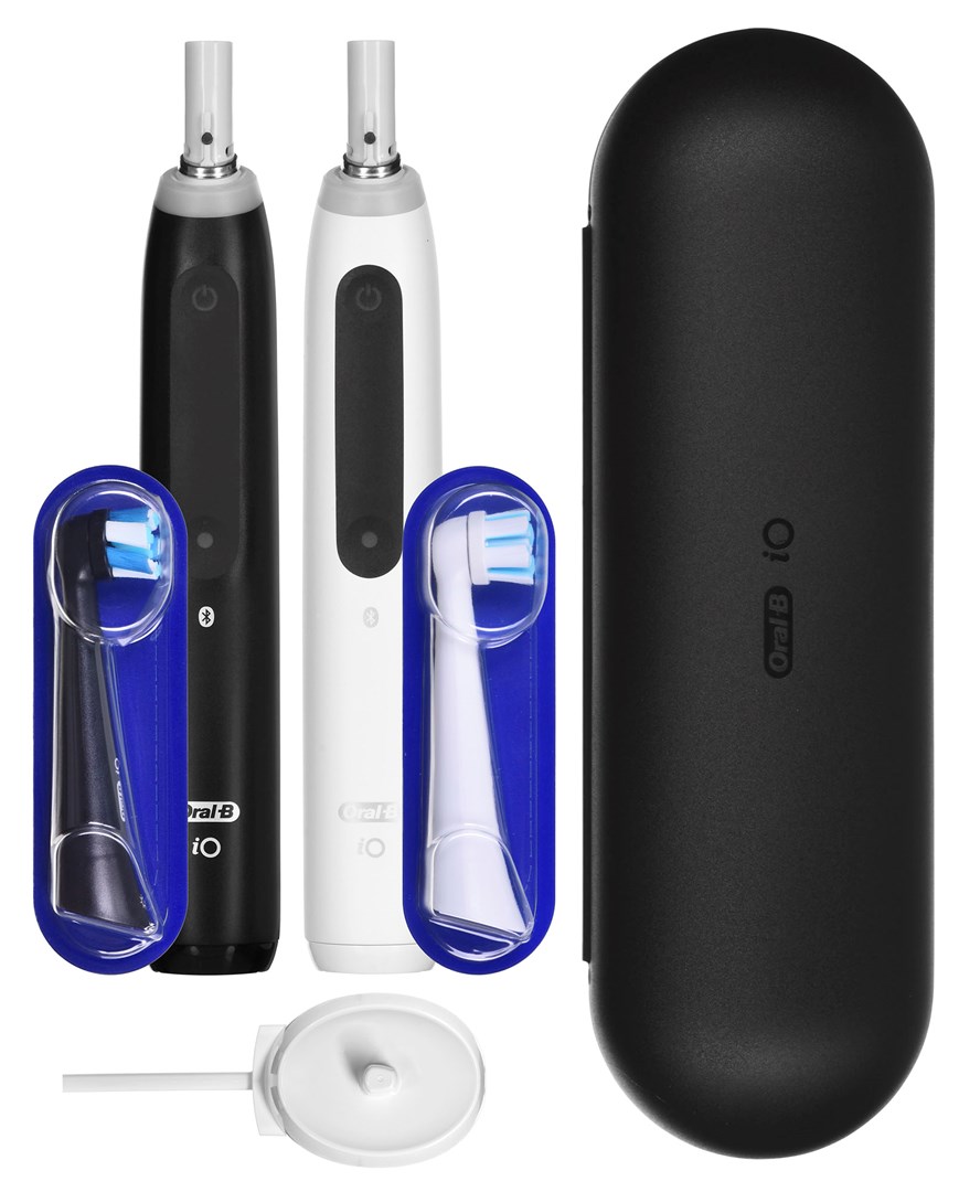 Braun Oral-B iO5 Duo Matt Black/Quite White electric toothbrush Braun Oral-B iO5 Duo Matt Black/Quite White electric toothbrush