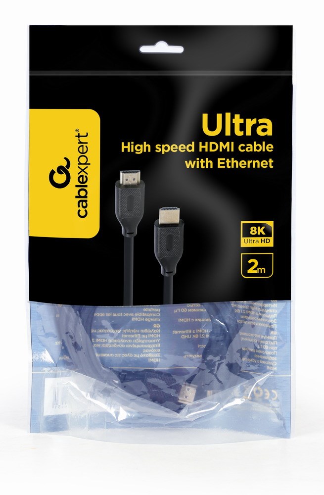 Gembird CC-HDMI8K-2M HDMI cable HDMI Type A (Standard) Black Gembird CC-HDMI8K-2M HDMI cable HDMI Type A (Standard) Black