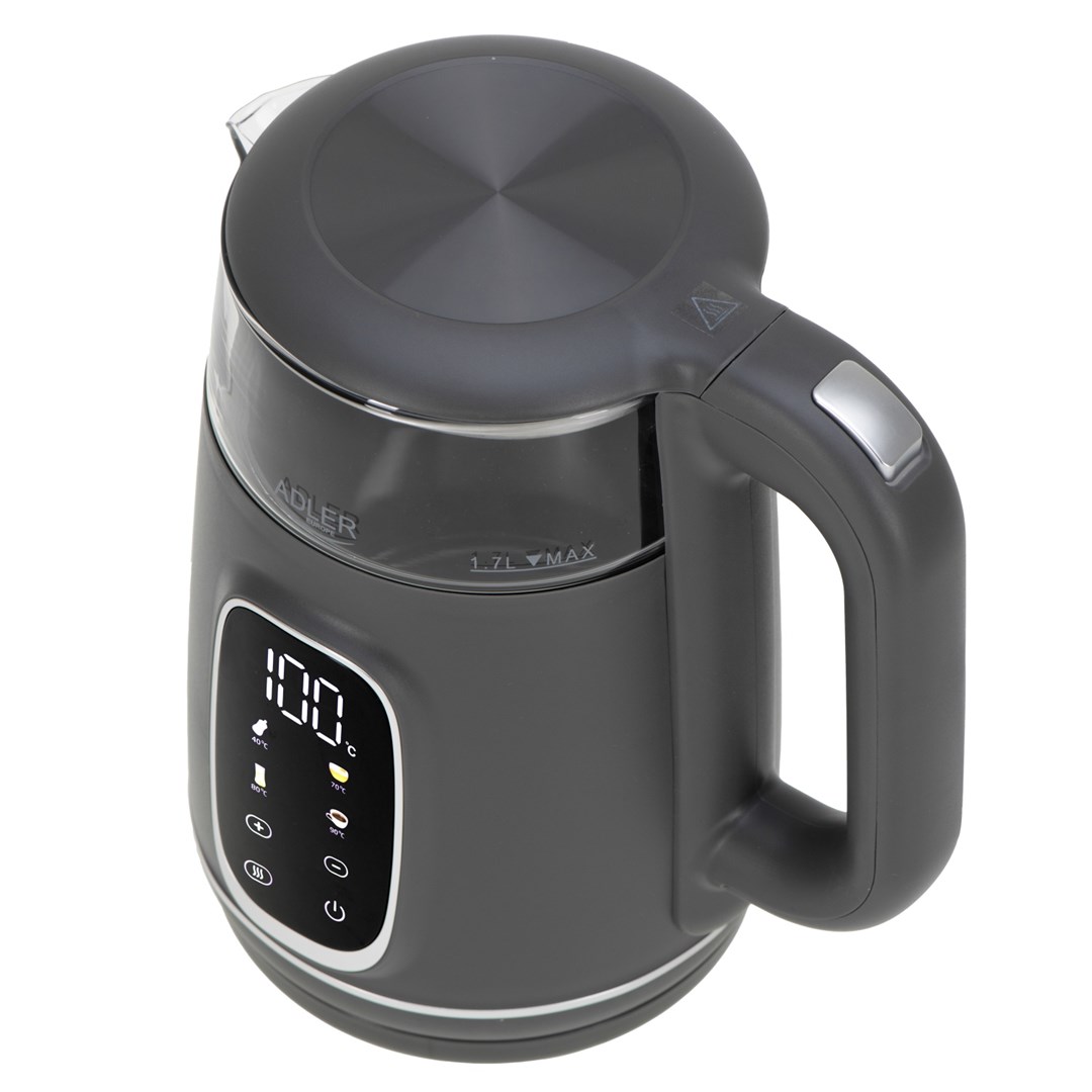 ADLER AD 1305 electric kettle grey silver ADLER AD 1305 electric kettle grey silver