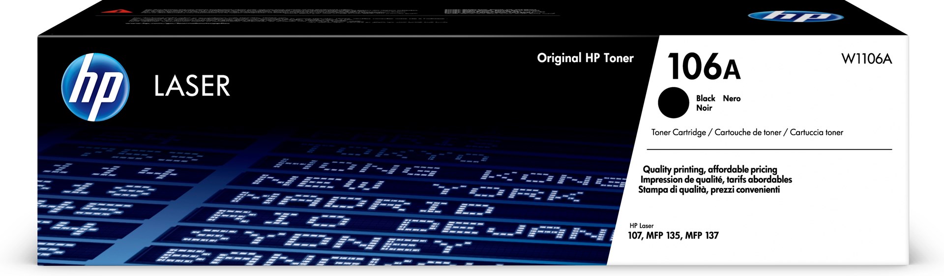 HP 106A Black Original Laser Toner Cartridge HP 106A Black Original Laser Toner Cartridge