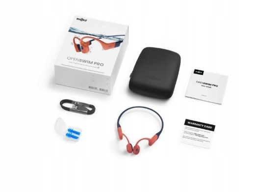 Shokz OpenSwim Pro Red wireless bone conduction headphones Shokz OpenSwim Pro Red wireless bone conduction headphones