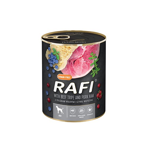 Dolina Noteci Rafi Dog wet food with beef stomachs and ham - 800g Dolina Noteci Rafi Dog wet food with beef stomachs and ham - 800g